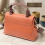 Элегантная сумка для женщин с короткой ручкой из натуральной кожи Vintage 22669 Рыжая