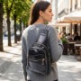 Интересная женская сумка с одной лямкой через плечо из экокожи Vintage 22759 Черный