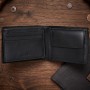 Мужское портмоне Tony Perotti из натуральной кожи Cortina 5051 nero (90115) Черное