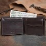 Мужское портмоне Tony Perotti Italico из натуральной кожи 533 (90437) Коричневое