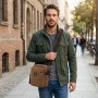 Барсетка текстильная Vintage 20163 Коричневая