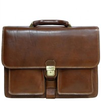 Мужской деловой портфель Tony Perotti Italico 8013/42 Коньячный