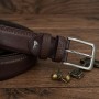 Мужской брючный ремень Tony Perotti из натуральной кожи 574/35 MORO (90359) Коричневый