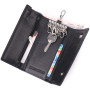 Большая ключница с функцией кошелька из натуральной кожи ST Leather 22492 Черный