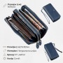 Интересный женский клатч с ремешком ST Leather 18869 Синий