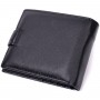 Чоловічий горизонтальний гаманець із натуральної шкіри ST Leather 22466 Чорний
