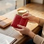 Яскравий невеликий жіночий гаманець з монетницею з натуральної шкіри ST Leather 22543 Червоний