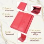Яскравий невеликий жіночий гаманець з монетницею з натуральної шкіри ST Leather 22543 Червоний