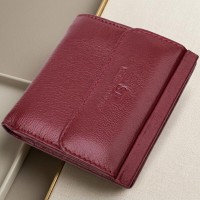 Невеликий жіночий гаманець з монетницею з натуральної шкіри ST Leather 22544 Бордовий
