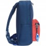 Рюкзак Bagland Молодежный mini 8 л, синий/красный