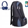 Рюкзак для ноутбука Bagland Granite 23 л, черный/серый