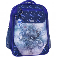 Рюкзак школьный Bagland Отличник 20 л, синий, дизайн 534
