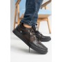 Мужские кожаные демисезонные кеды Splinter 0421 Soft Shell коричневые