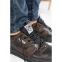 Мужские кожаные демисезонные кеды Splinter 0421 Soft Shell коричневые