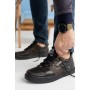 Мужские кожаные демисезонные кеды Splinter 0421 Soft Shell коричневые