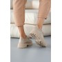 Женские кожаные демисезонные туфли Udg 2320/125 бежевые