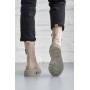 Женские кожаные демисезонные ботинки Leader Style 3798 бежевые