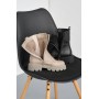 Женские кожаные демисезонные ботинки Leader Style 3798 бежевые