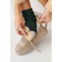 Женские кожаные зимние ботинки Udg 24171/125 бежевые