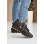 Мужские кожаные зимние кроссовки Ice field 71 Sport коричневые