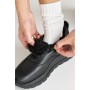 Женские кожаные зимние кроссовки Leader Style 3464 мех Феліція черные