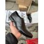Мужские кожаные демисезонные туфли Ava 38 черные