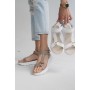 Женские кожаные летние босоножки Multi-shoes STREET бежевые