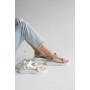 Женские кожаные летние босоножки Multi-shoes STREET бежевые