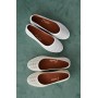 Женские кожаные летние лоферы Emirro 23367/1 белые