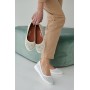 Женские кожаные летние лоферы Emirro 23367/1 белые