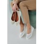 Женские кожаные летние лоферы Emirro 23367/1 белые