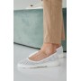 Женские кожаные летние лоферы Emirro 23367/1 белые