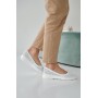 Женские кожаные летние лоферы Emirro 23367/1 белые