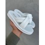 Женские кожаные летние шлепанцы Yuves 135 белые