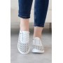 Женские кожаные летние кроссовки Kristi 503 перф белые