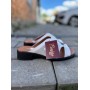 Женские кожаные летние шлепанцы Emirro 288 белые