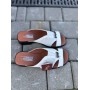 Женские кожаные летние шлепанцы Emirro 288 белые