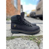 Мужские кожаные зимние ботинки Shark B150 черные