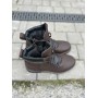 Мужские кожаные зимние ботинки Zangak 139 Оскар коричневые